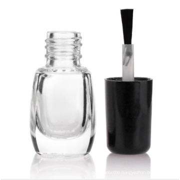 High Quality Tiny Empty Clear Round Glass Nail Polish Bottle 5Ml